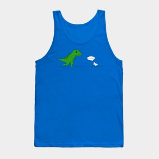 Dinosaur Grandpa (chicken evolution) Tank Top